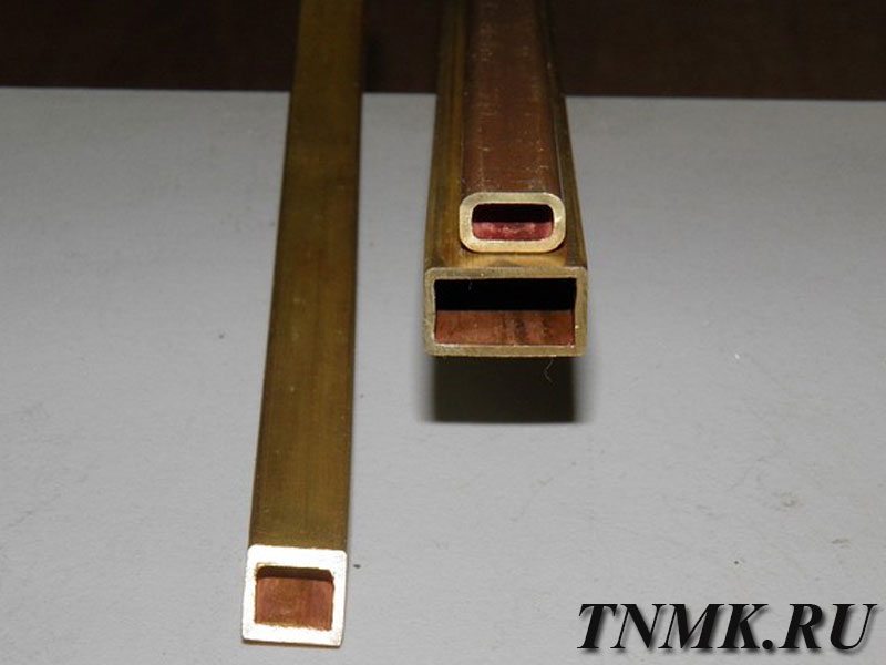Труба медная профильная 5х10х1,5 М1Т ГОСТ 16774-2015 купить в Кемерово