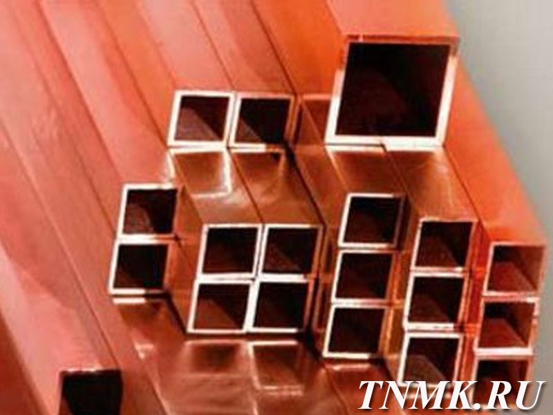 Труба медная профильная 5х8,5х1,3 МОБ ГОСТ 16774-2015 купить в Кемерово